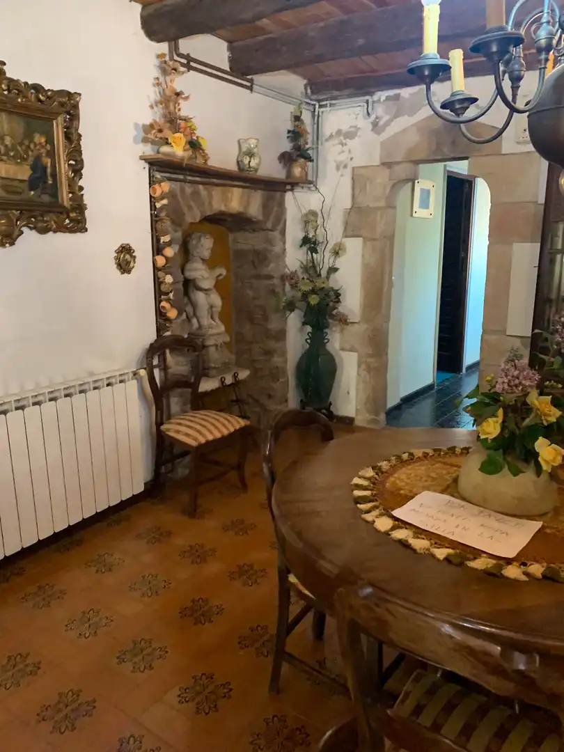 Menjador de Casa o xalet en venda en Girona amb Jardí privat, Parquet i Terrassa