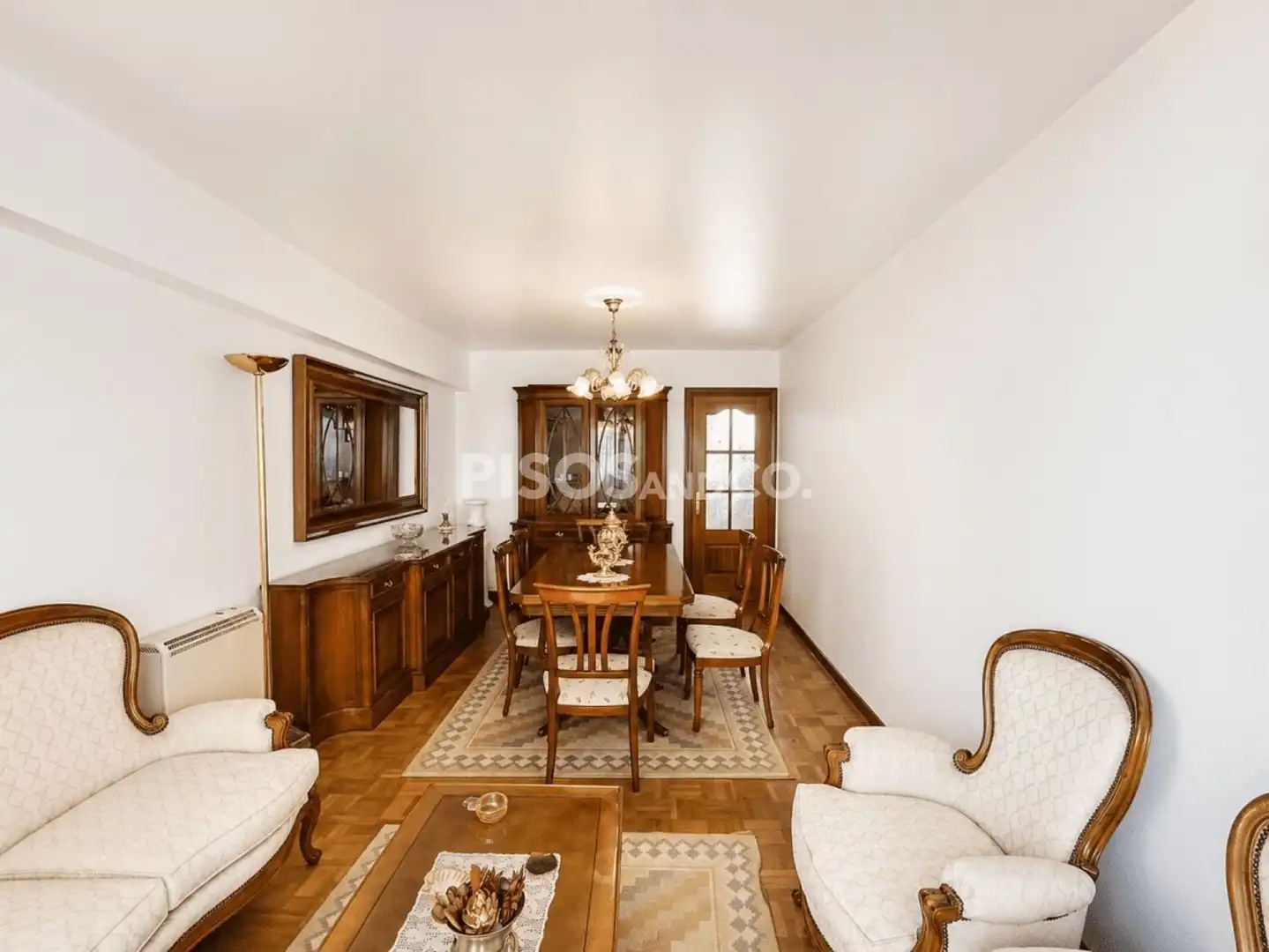 Dining room of Flat for sale in A Coruña Capital   with Heating, Terrace and Furnished