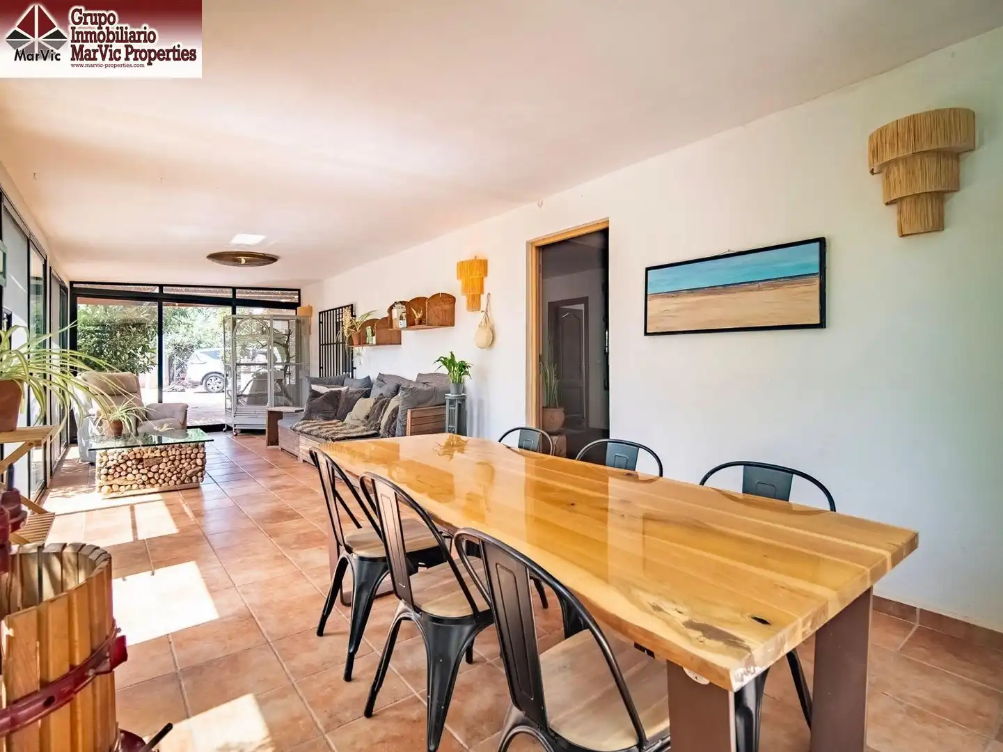 Menjador de Apartament en venda en Callosa d'en Sarrià amb Aire condicionat, Jardí privat i Moblat