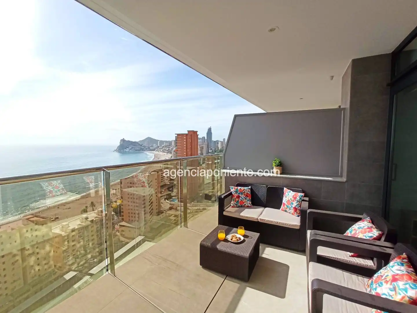 Terraza de Piso de alquiler en Benidorm con Aire acondicionado, Calefacción y Terraza