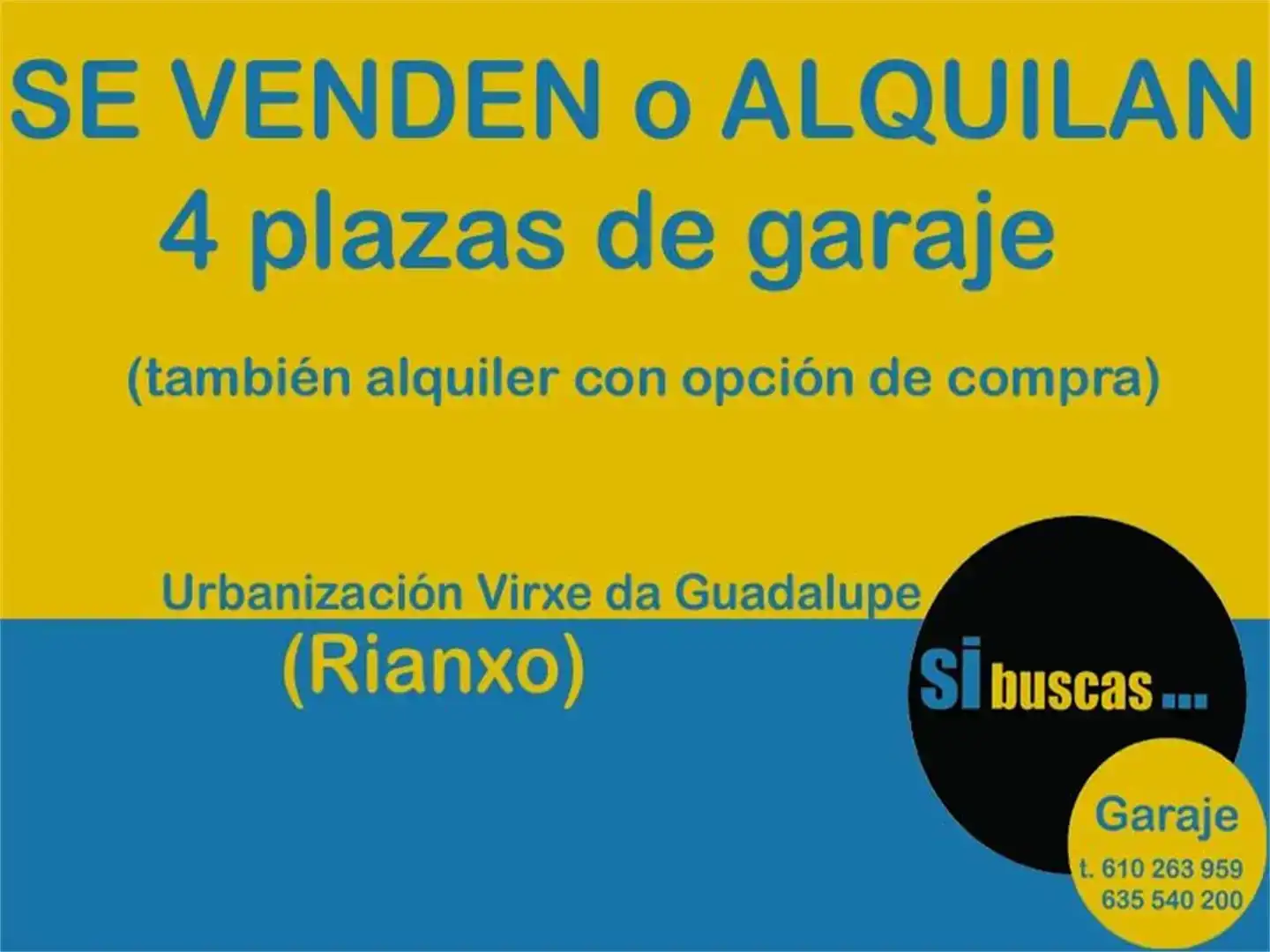 Jardí de Garatge en venda en Rianxo