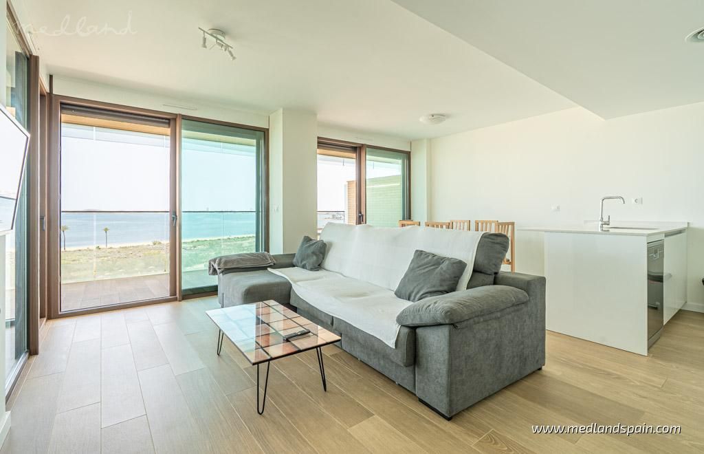 Sala d'estar de Apartament en venda en Cartagena amb Terrassa, Traster i Piscina comunitària