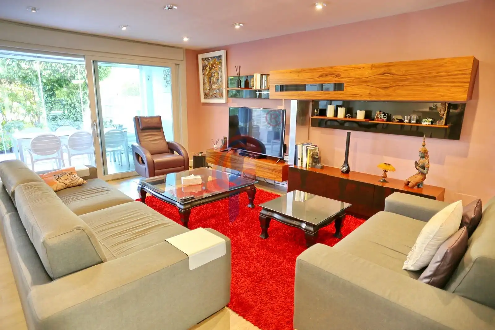 Sala de estar de Casa o chalet en venta en Guardamar del Segura con Aire acondicionado, Jardín privado y Terraza