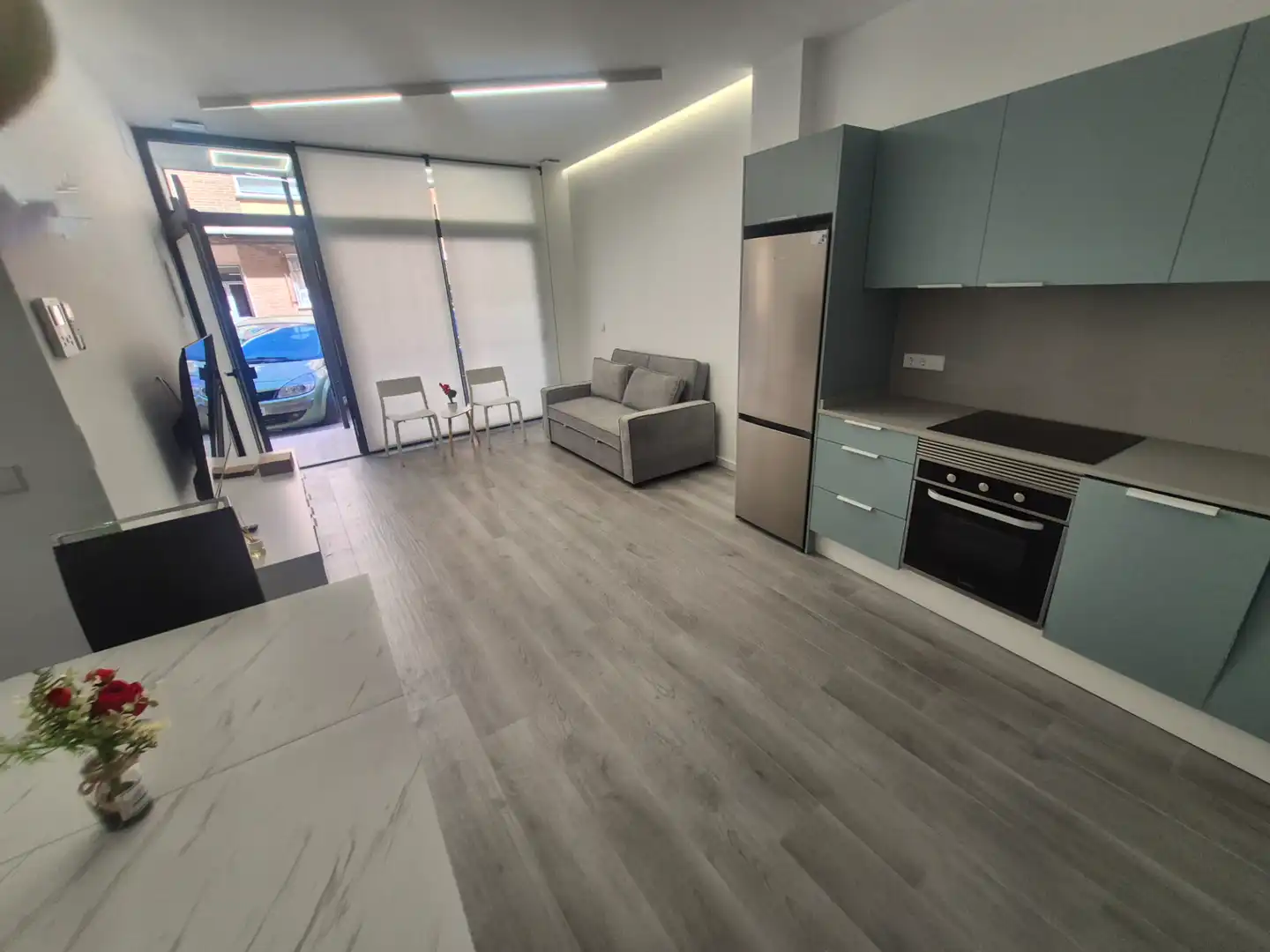 Wohnzimmer von Loft zur Miete in Moncada mit Klimaanlage, Heizung und Möbliert