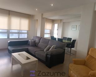 Living room of Flat to rent in Castellón de la Plana / Castelló de la Plana  with Heating, Parquet flooring and Terrace