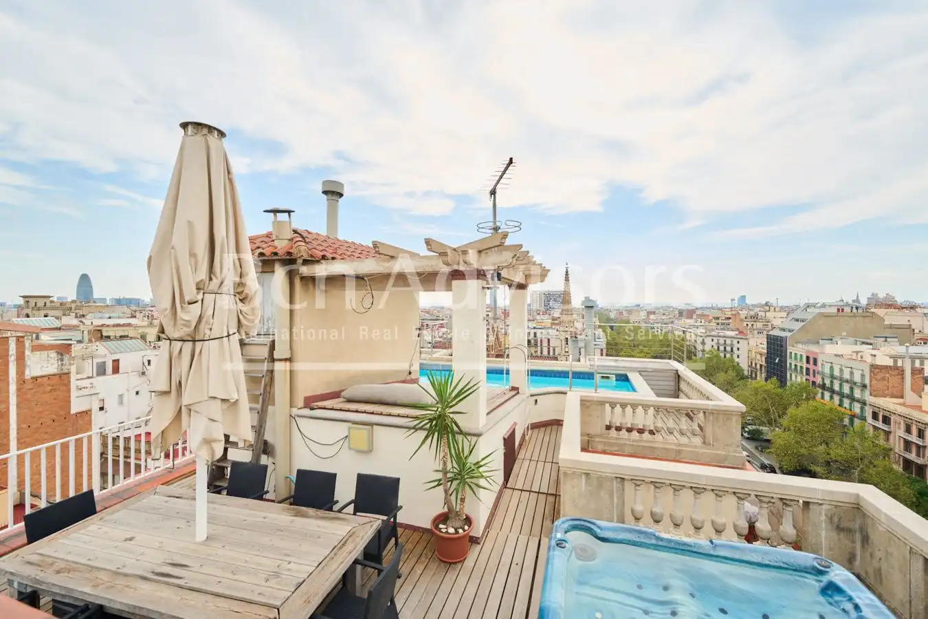 Terrace of Attic for sale in Barcelona  with Air Conditioner, Heating and Parquet flooring