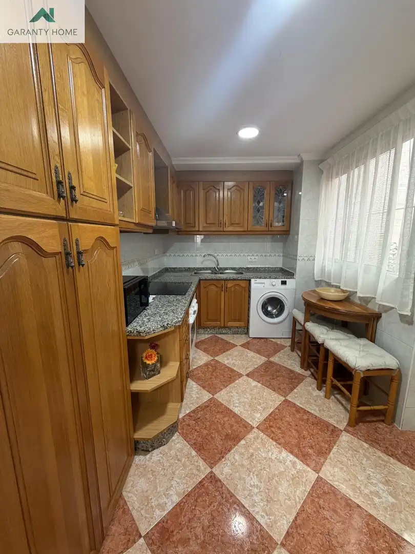 Cuina de Pis de lloguer en Málaga amb Aire condicionat i Moblat