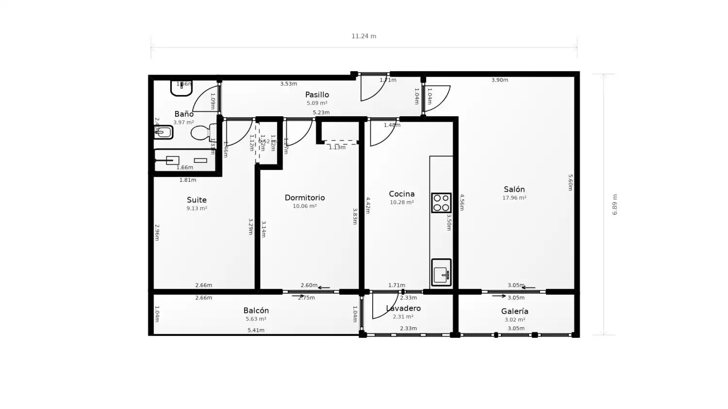 Flat for sale in Los Castros - Castrillón