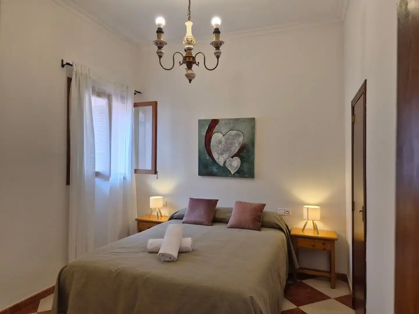 Dormitori de Casa adosada de lloguer en Ariany amb Aire condicionat, Jardí privat i Traster