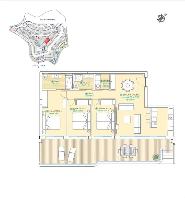 Mini appartamento con terrazza in vendita a Isla del Fraile, imagen 40