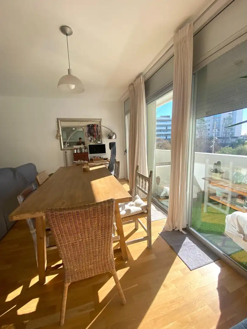Esszimmer von Wohnung zur Miete in Barcelona mit Heizung, Parkett und Möbliert