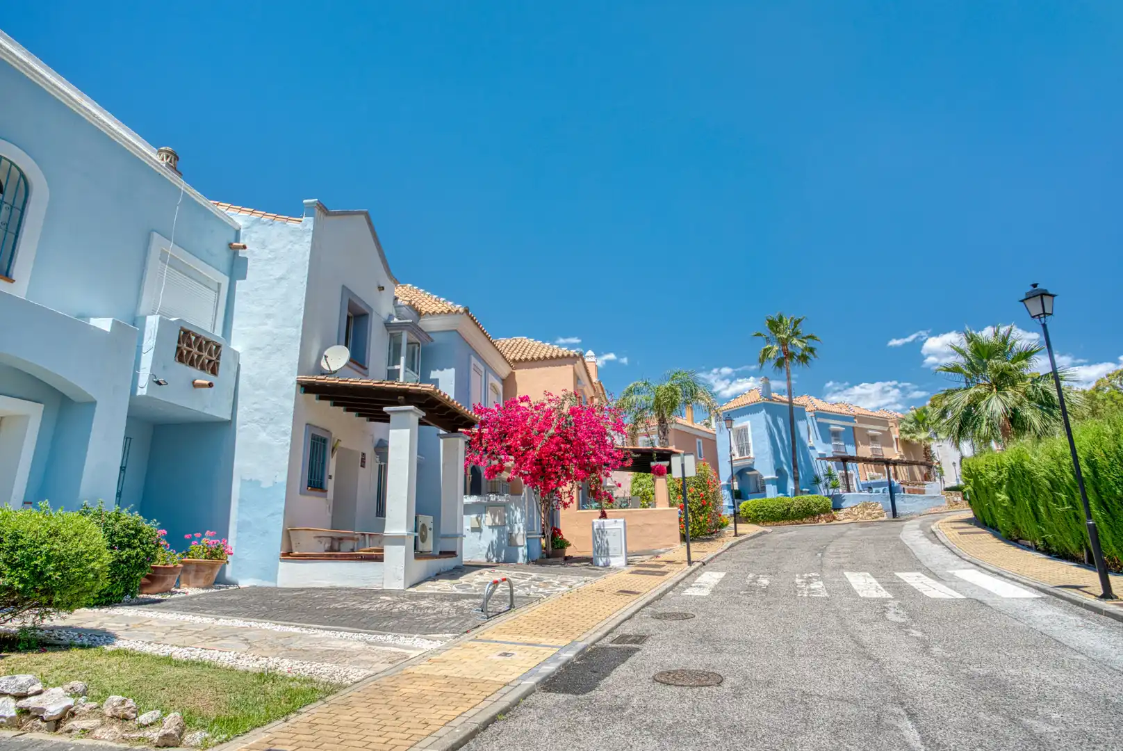 Exterior view of Detached homes for sale in Marbella  with Air Conditioner, Terrace and Swimming Pool
