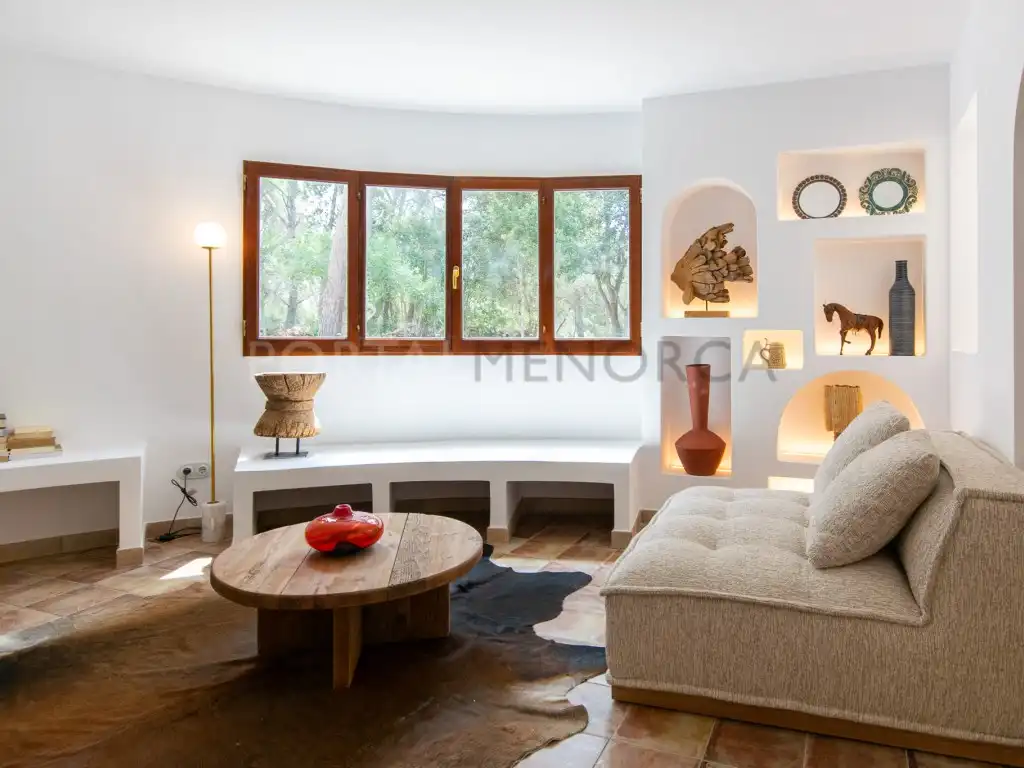 Sala de estar de Finca rústica en venta en Ferreries con Piscina