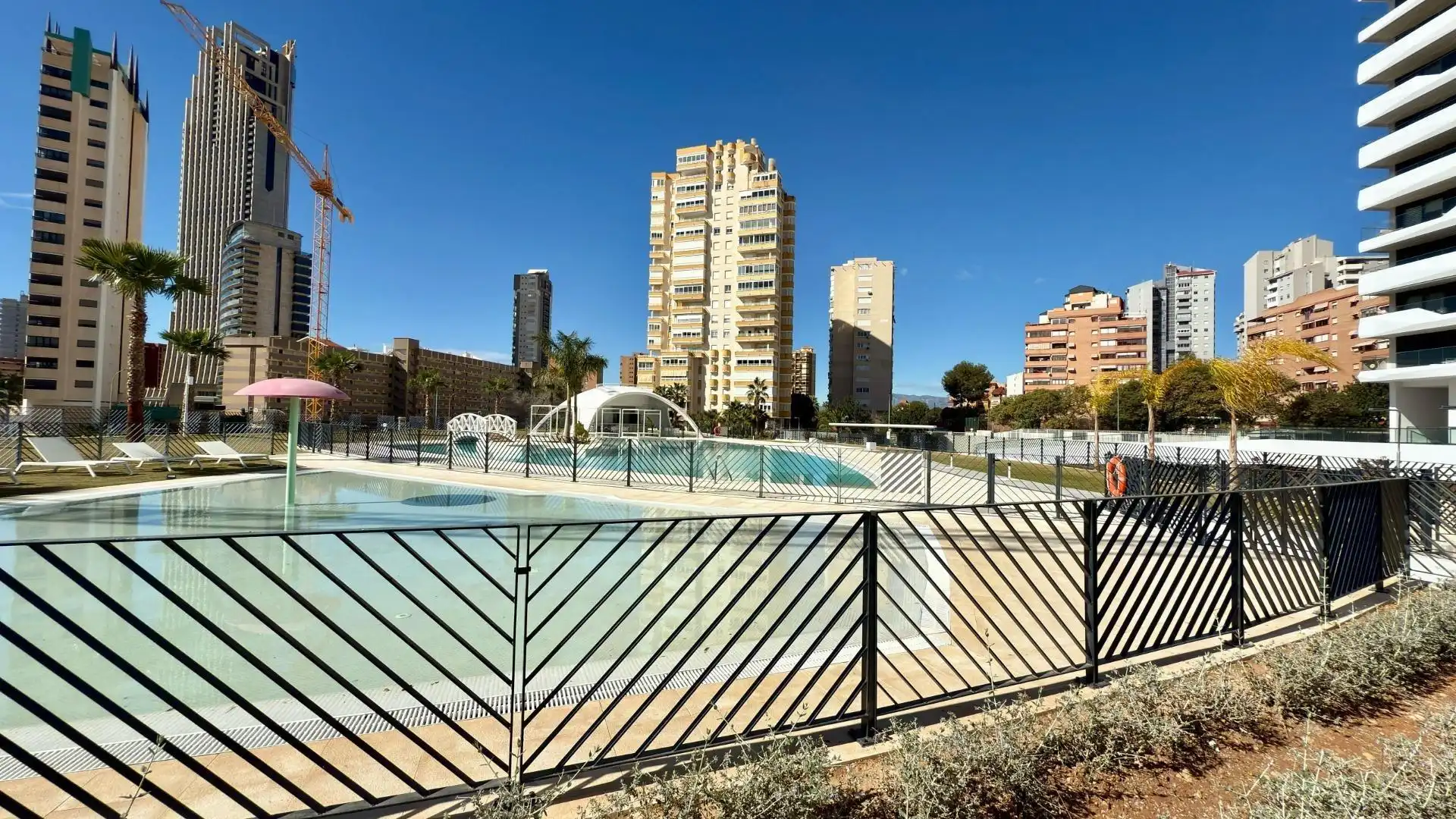 Swimming pool of Flat for sale in Finestrat  with Air Conditioner, Heating and Terrace