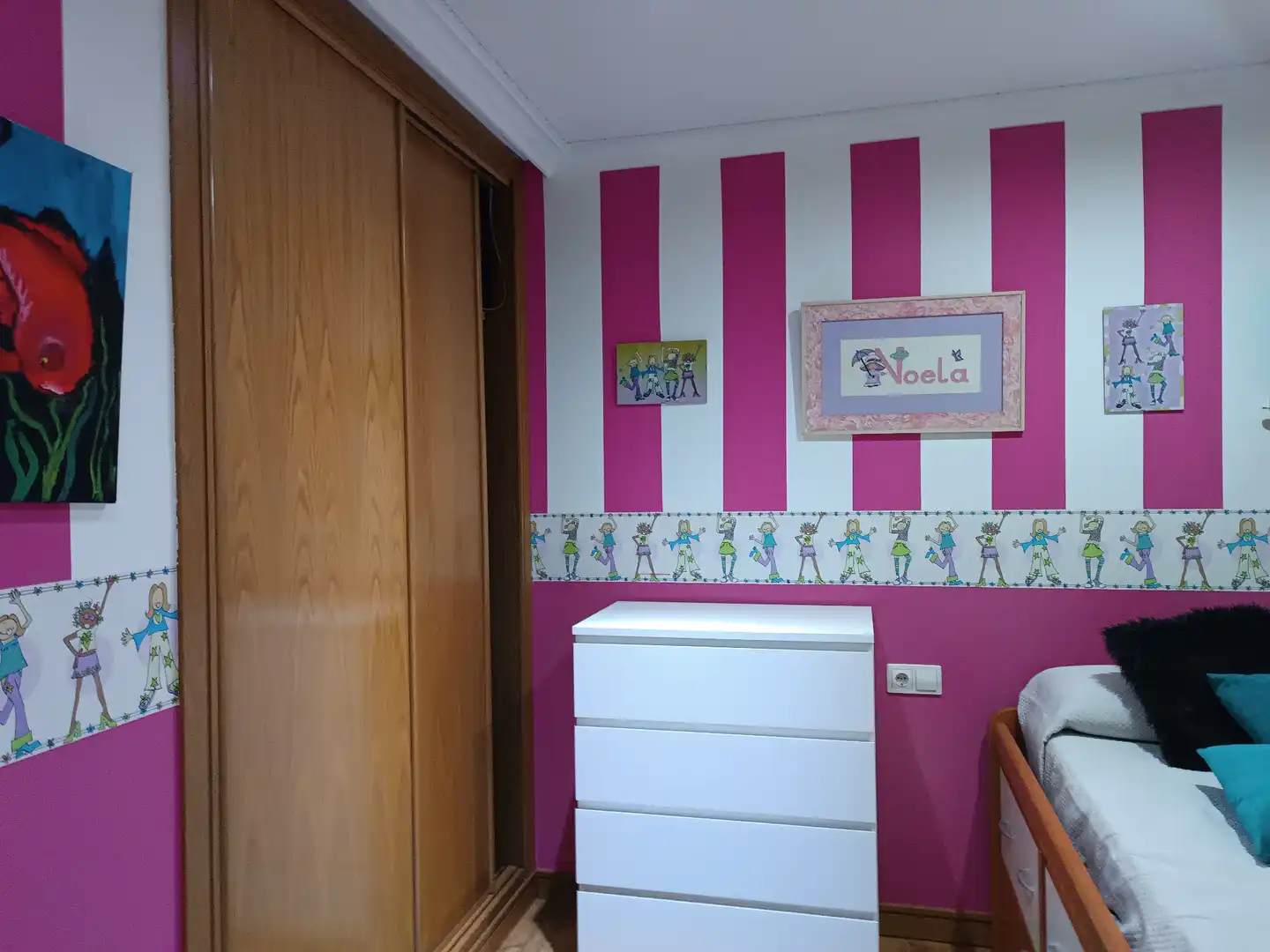 Schlafzimmer von Wohnung zur Miete in Pontevedra Capital  mit Heizung, Möbliert und Ofen