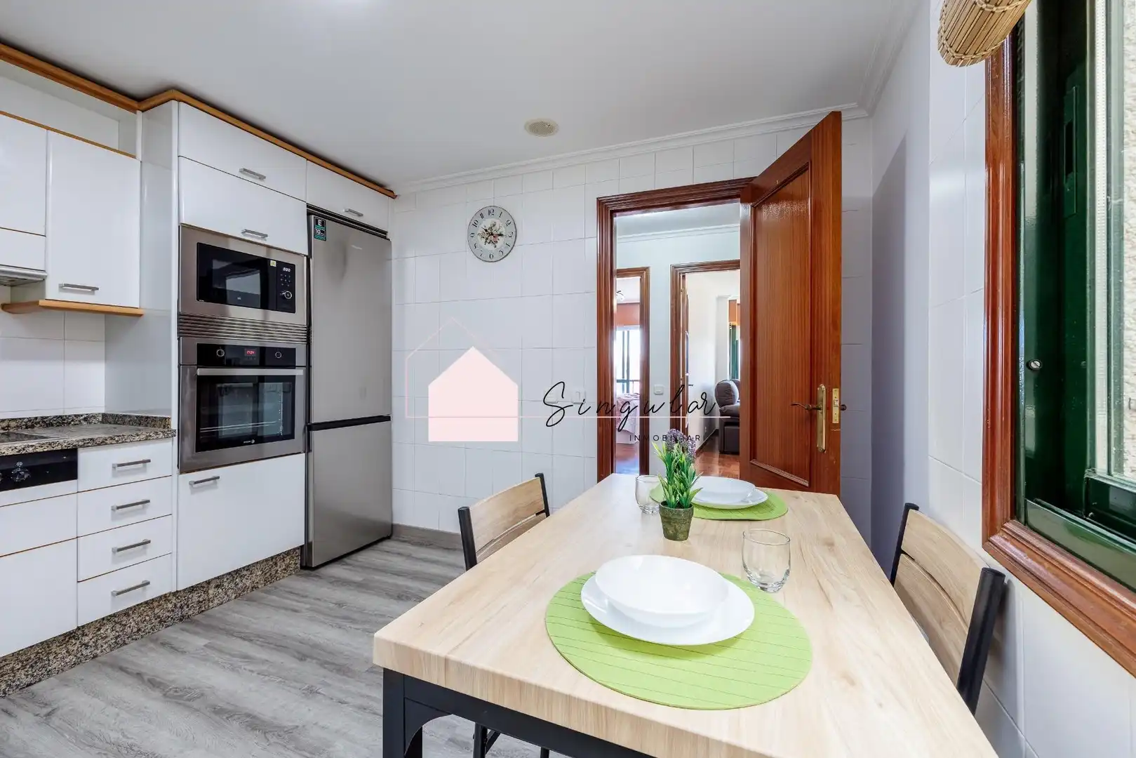 Kitchen of Flat for sale in Ponteareas  with Heating and Parquet flooring