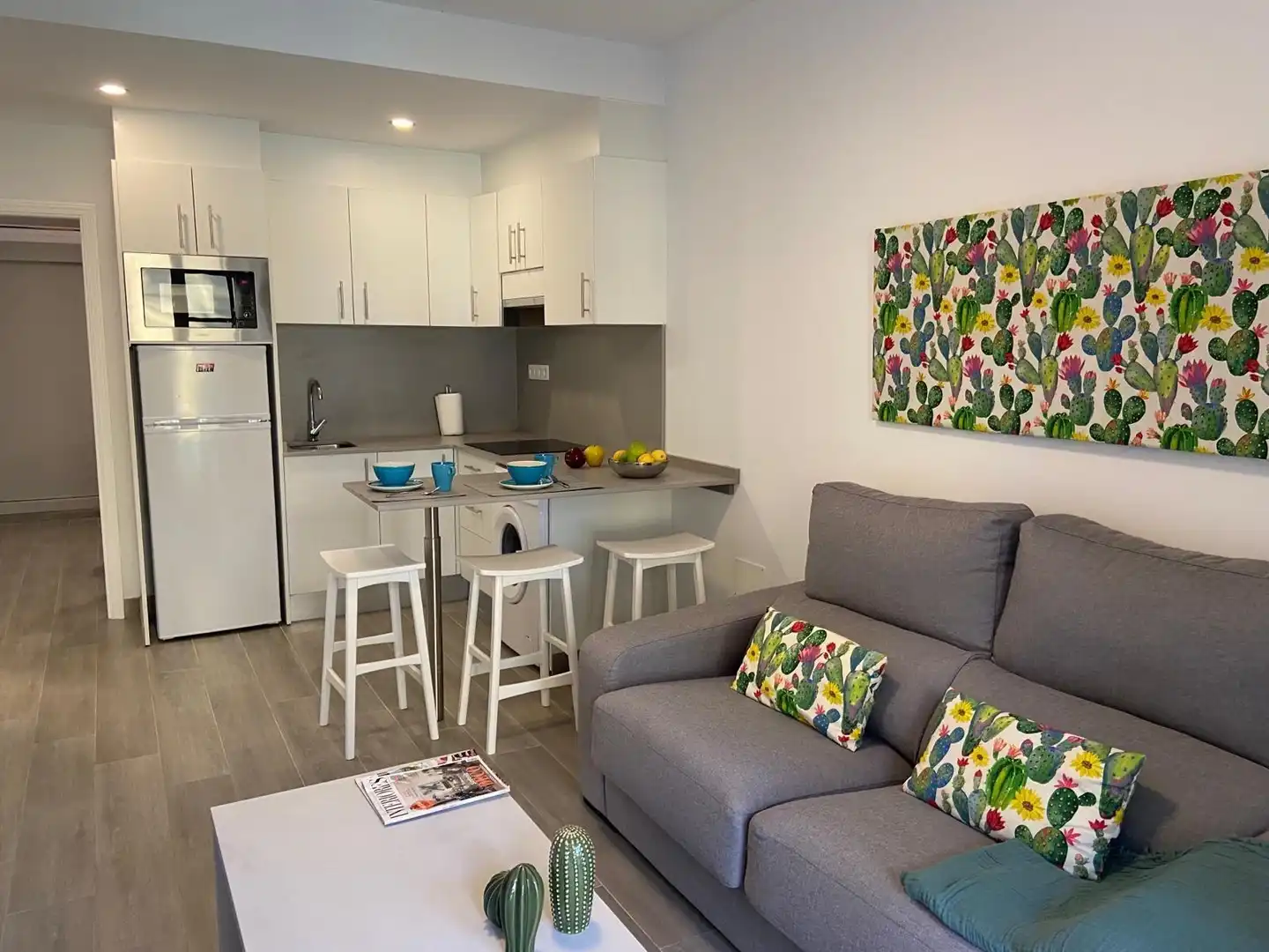Sala de estar de Apartamento de alquiler en San Bartolomé de Tirajana con Jardín privado, Terraza y Trastero