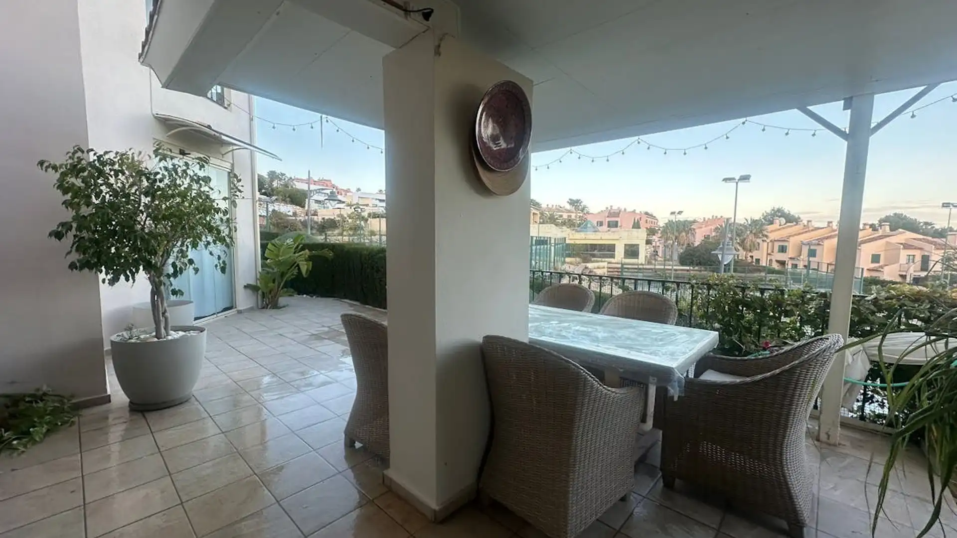 Terraza de Piso de alquiler en Finestrat con Aire acondicionado, Calefacción y Jardín privado