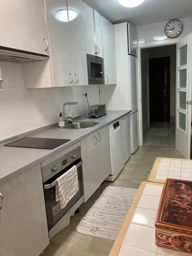 Cuina de Pis de lloguer en Cádiz amb Aire condicionat, Calefacció i Moblat