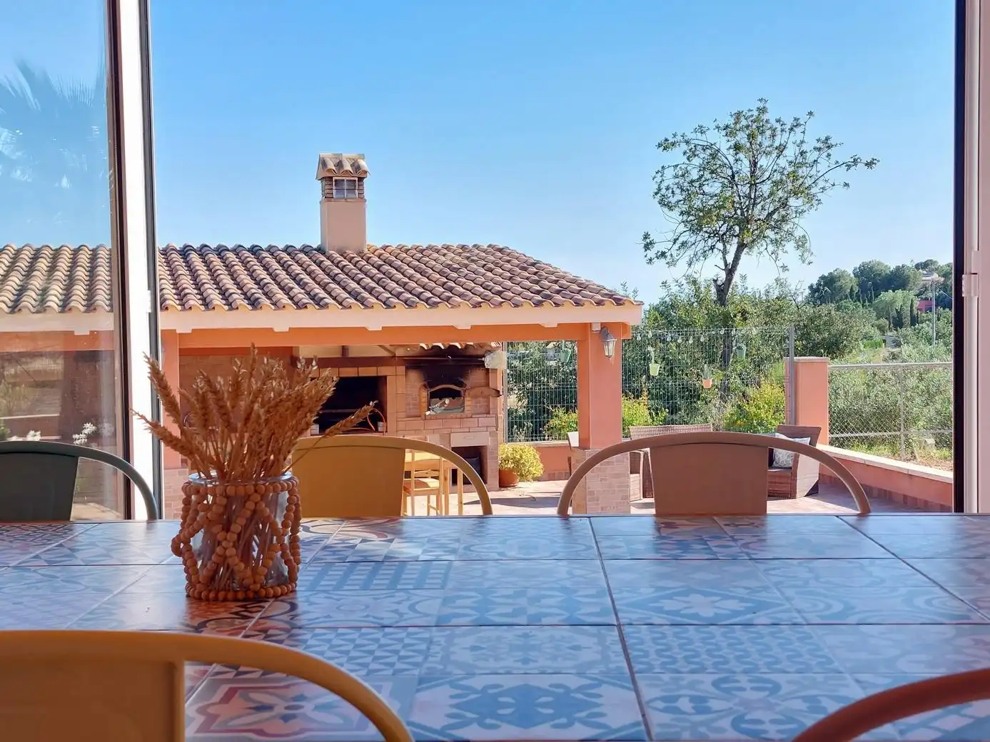 Terrassa de Casa o xalet en venda en Aigües amb Calefacció, Jardí privat i Terrassa