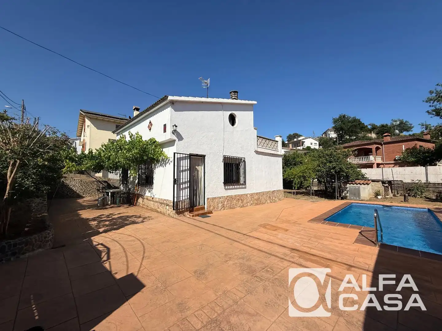 Vista exterior de Casa o chalet en venta en Vidreres con Terraza, Trastero y Piscina