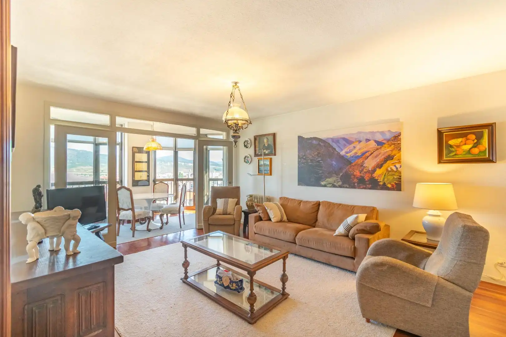 Living room of Flat for sale in 2º Ensanche
