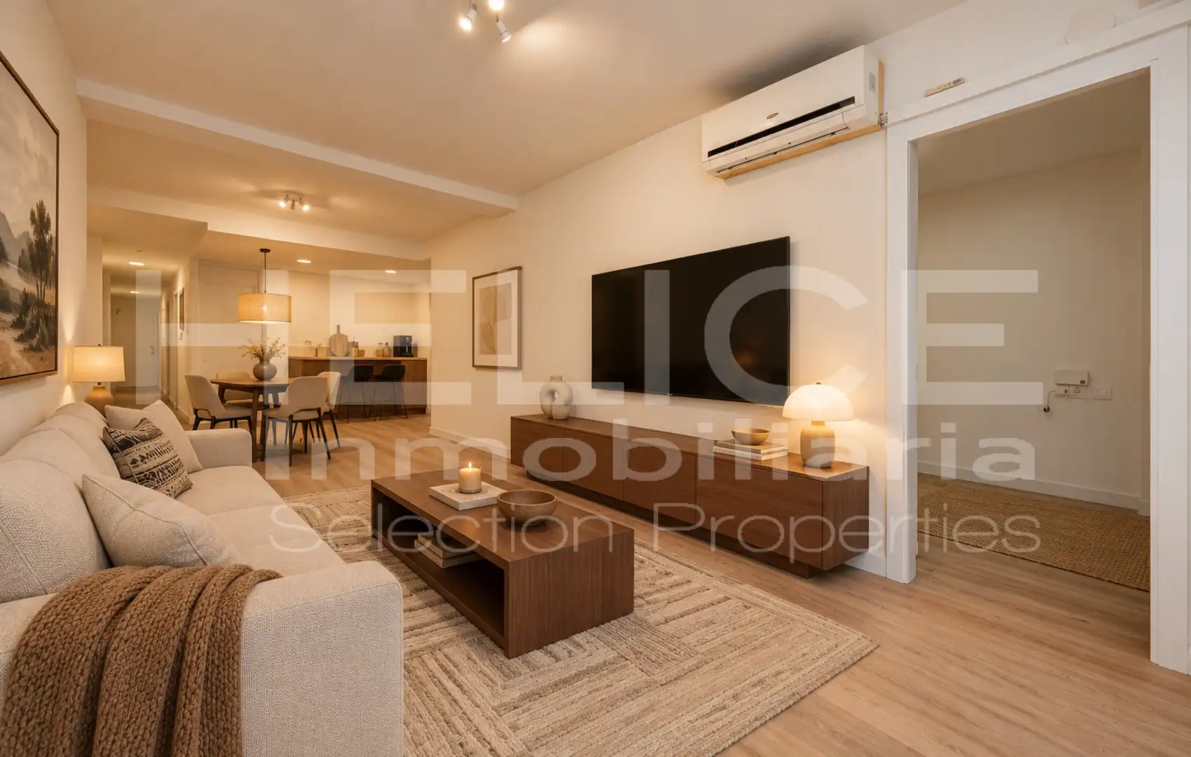Sala de estar de Piso en venta en Paterna con Aire acondicionado, Calefacción y Parquet