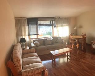 Living room of Flat to rent in  Pamplona / Iruña  with Heating, Parquet flooring and Furnished