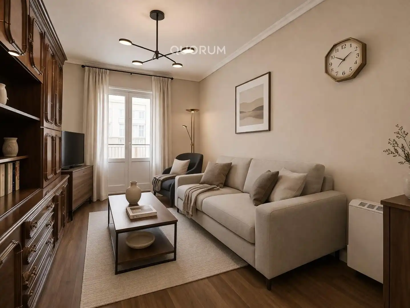 Sala d'estar de Pis en venda en Bilbao  amb Terrassa