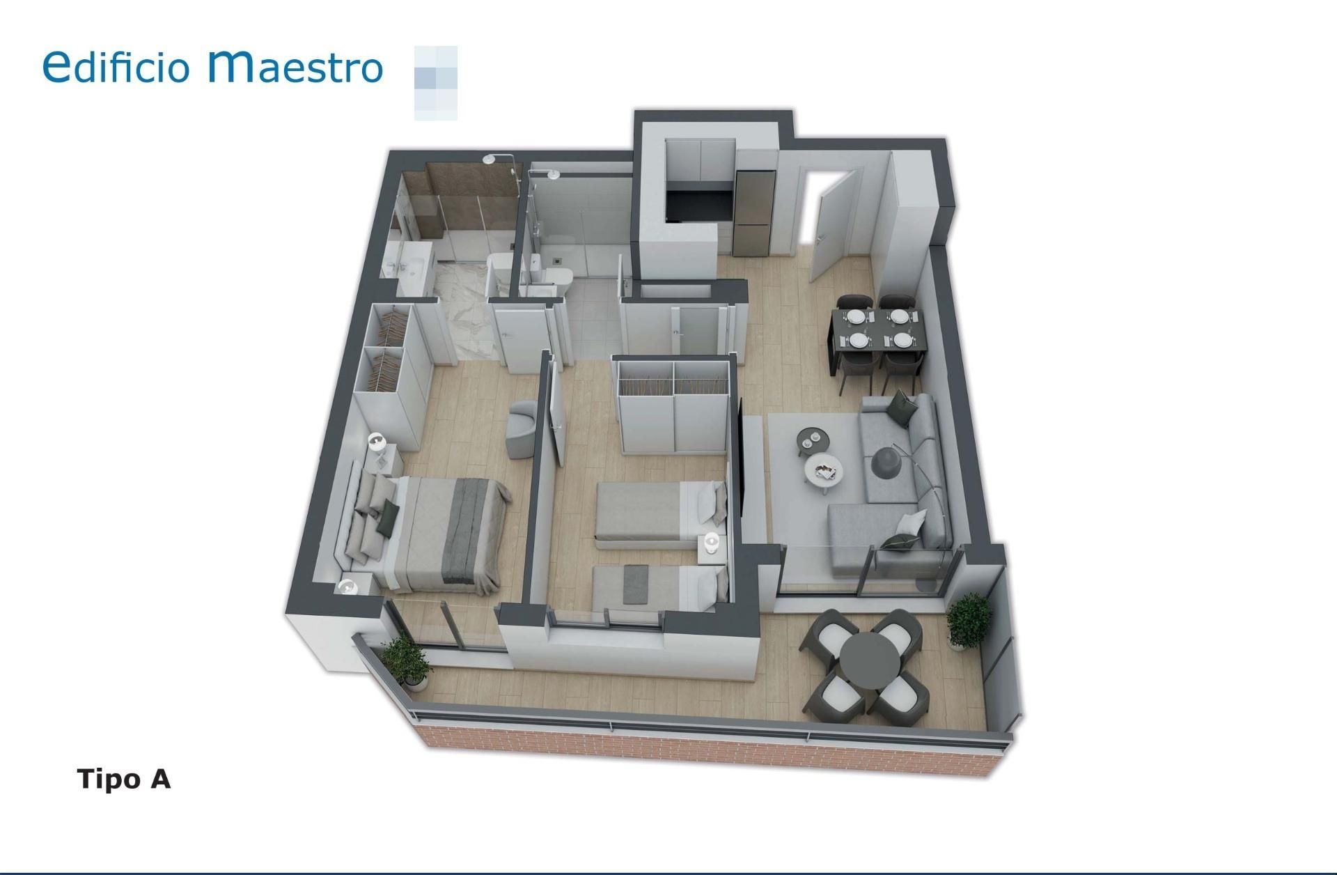 Flat for sale in Castellón de la Plana / Castelló de la Plana  with Air Conditioner, Heating and Terrace