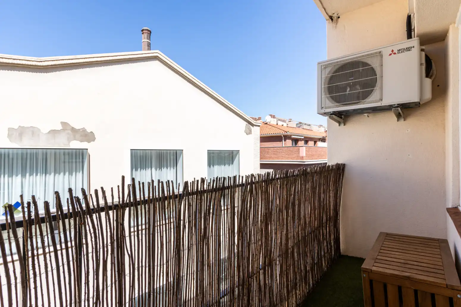 Terrasse von Wohnung zum Verkauf in Terrassa mit Klimaanlage, Heizung und Parkett