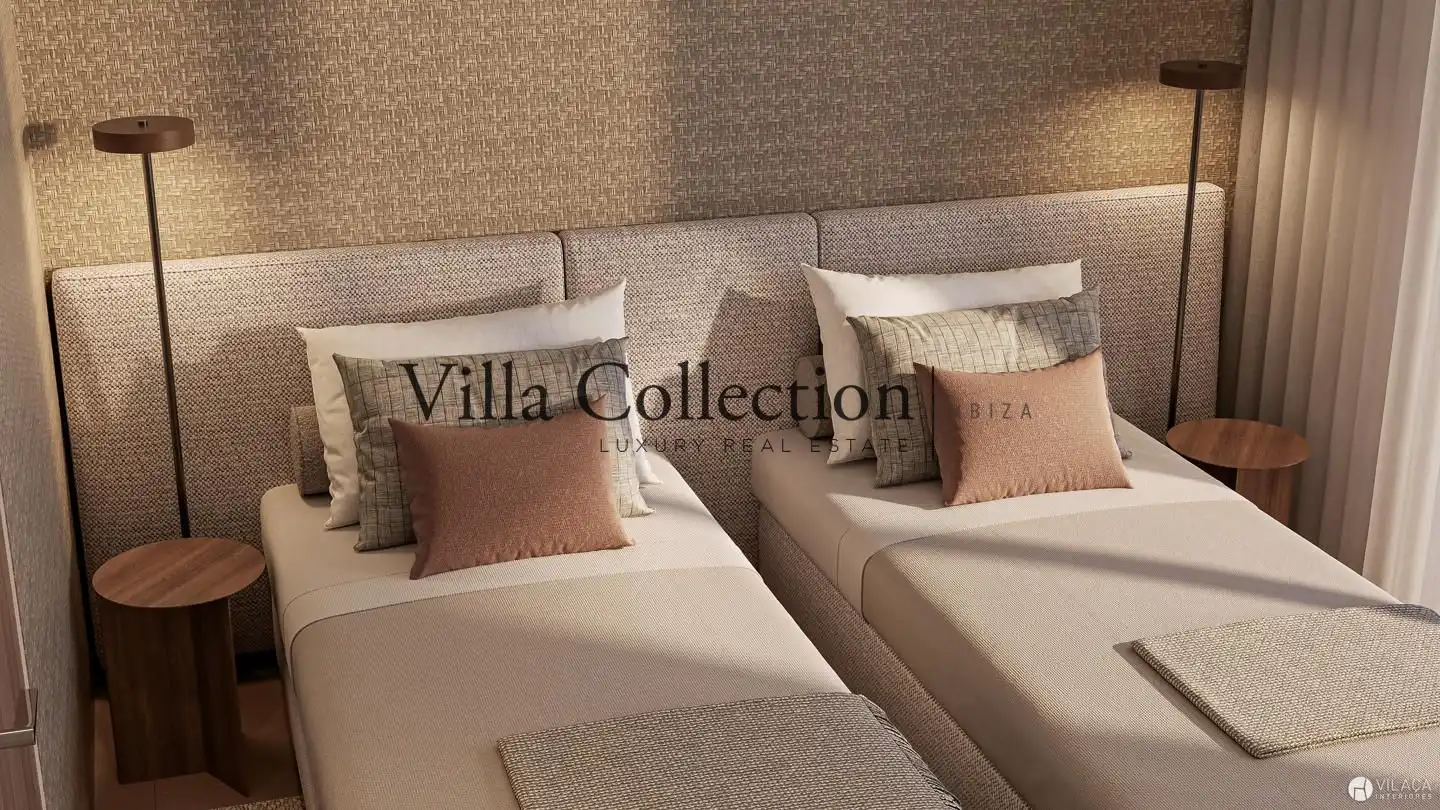 Bedroom of Houses for sale in Santa Eulària des Riu  with Air Conditioner, Heating and Terrace
