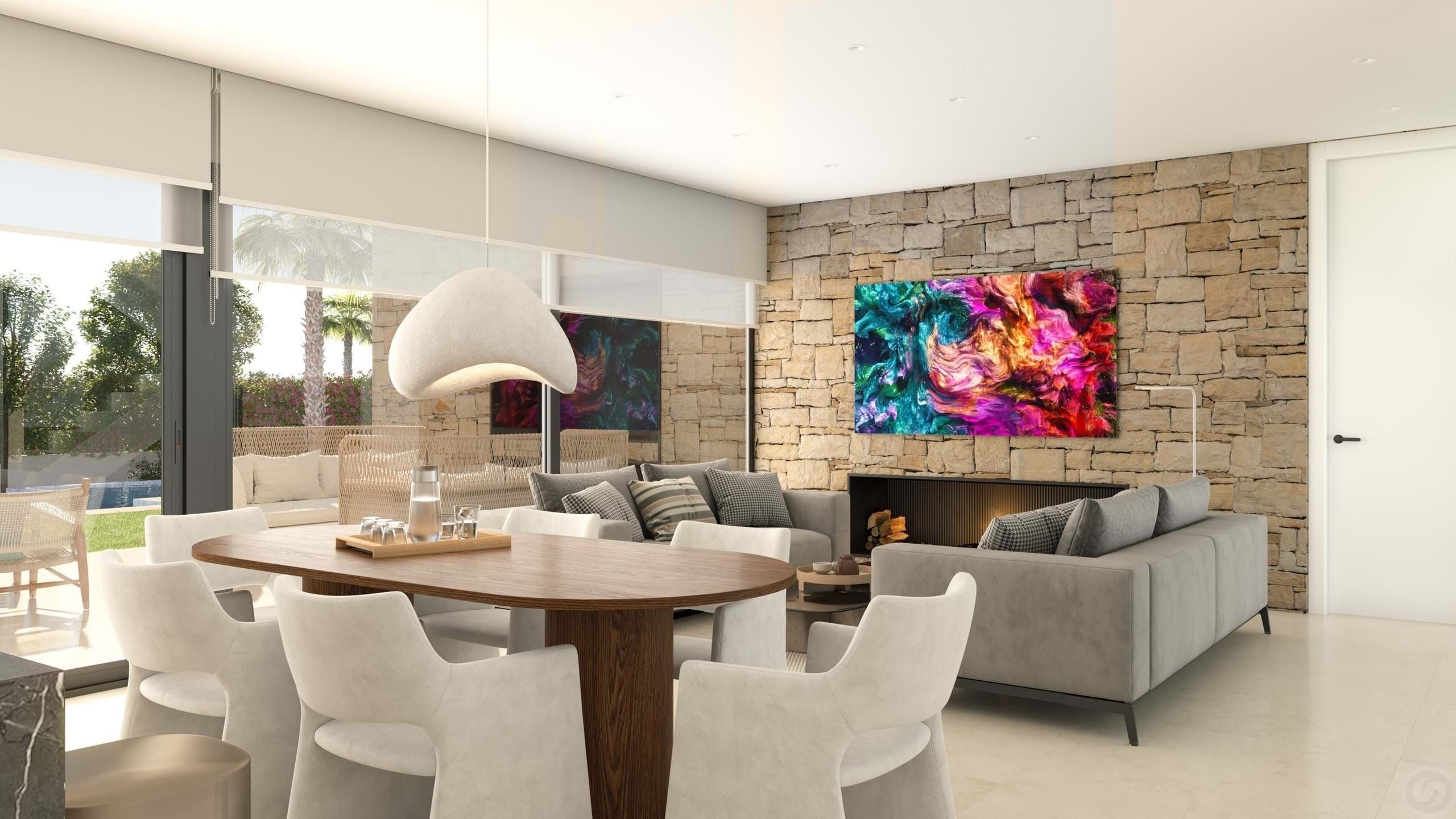 Sala de estar de Casa o chalet en venta en Cuevas del Almanzora con Aire acondicionado, Calefacción y Jardín privado