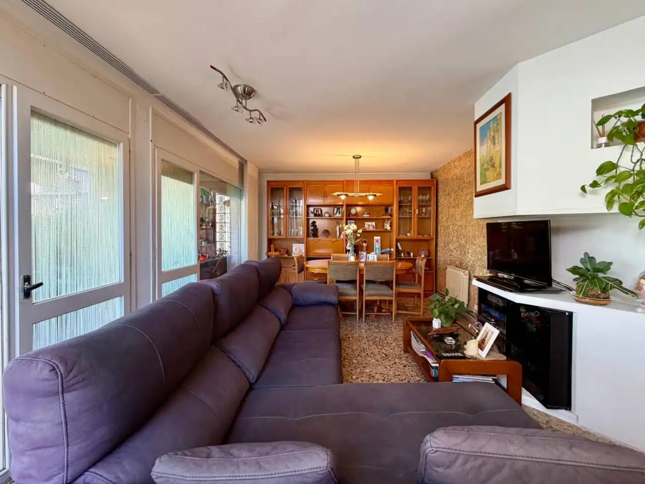 Living room of Houses for sale in Sant Pere de Riudebitlles  with Air Conditioner, Heating and Private garden