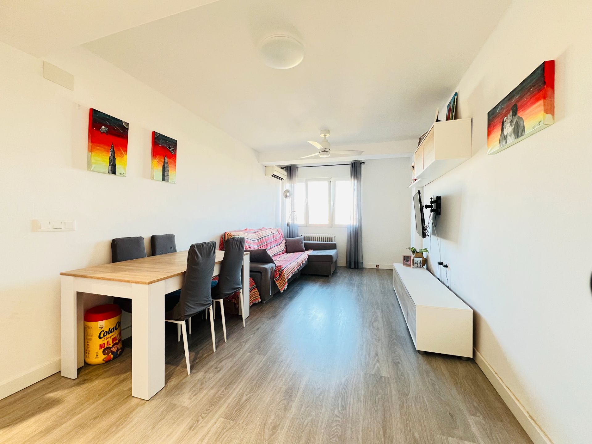 Living room of Flat for sale in  Zaragoza Capital  with Air Conditioner, Heating and Terrace