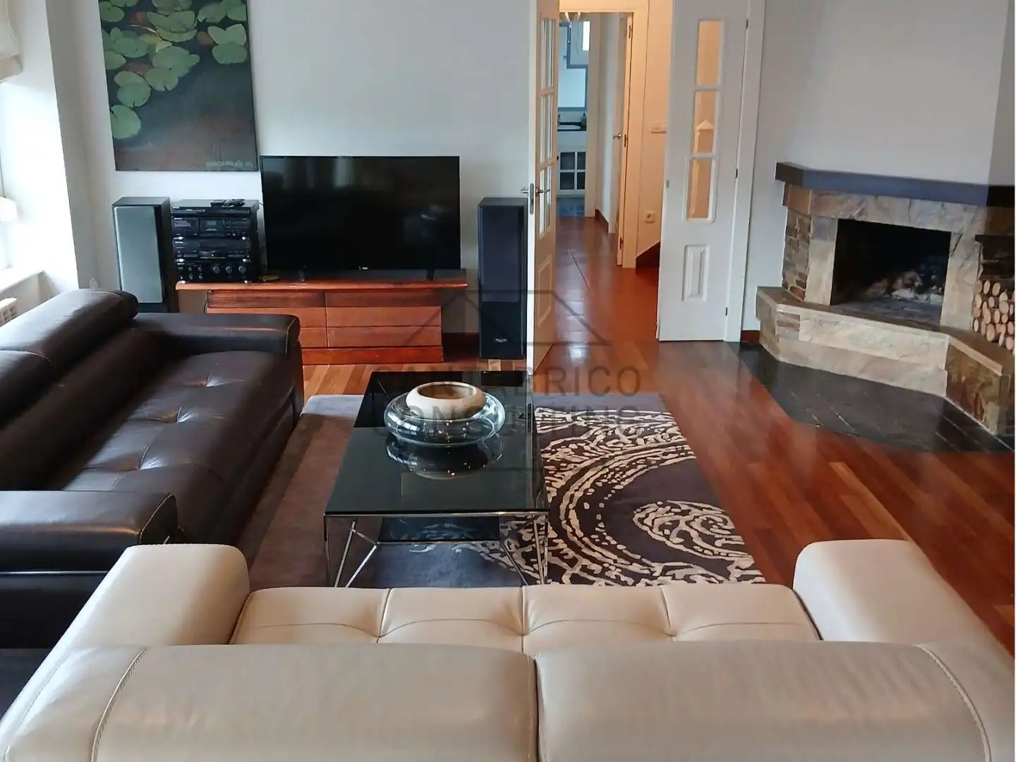 Living room of Houses for sale in Navia  with Heating, Parquet flooring and Terrace