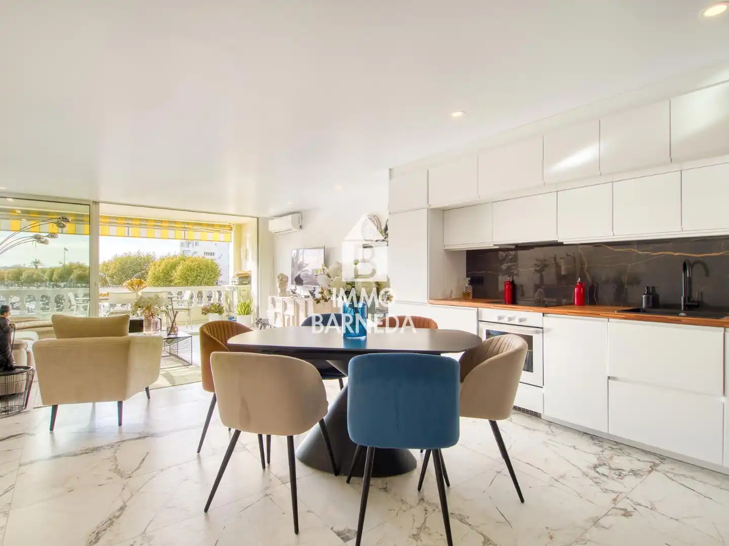 Esszimmer von Wohnung zum Verkauf in Empuriabrava mit Klimaanlage, Heizung und Terrasse
