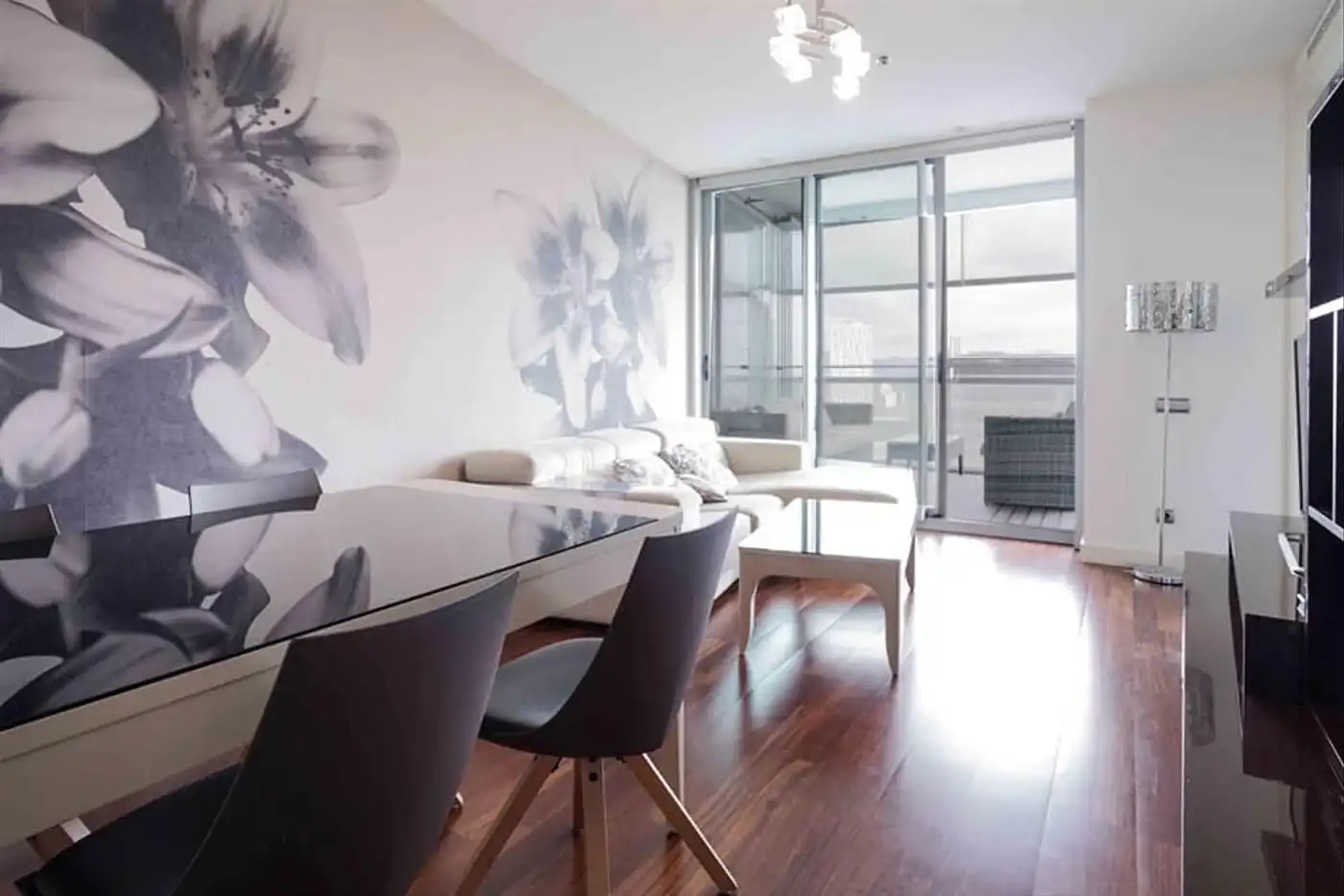 Sala de estar de Piso de alquiler en Barcelona con Aire acondicionado, Calefacción y Terraza