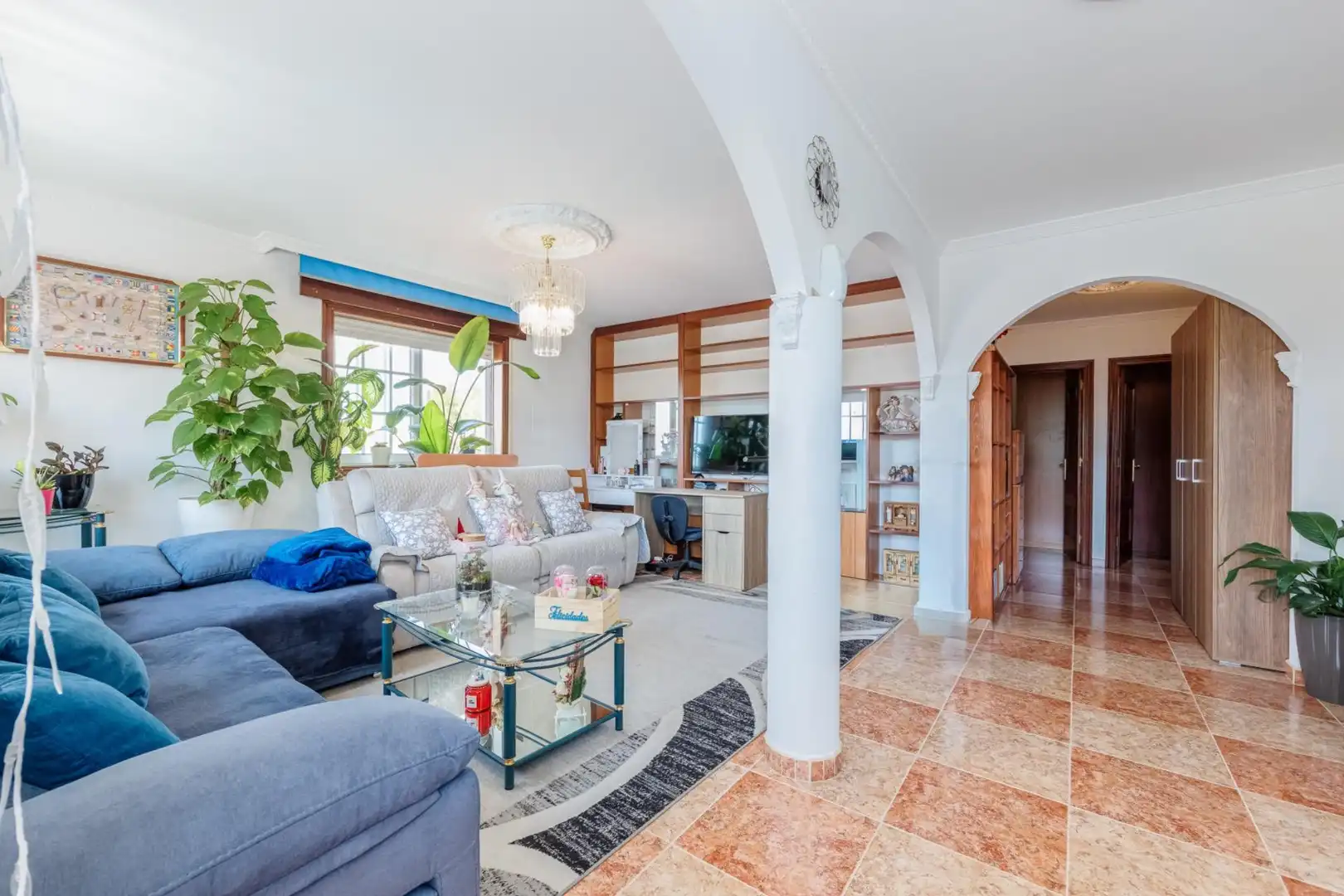 Living room of Houses for sale in Vigo   with Heating, Private garden and Terrace