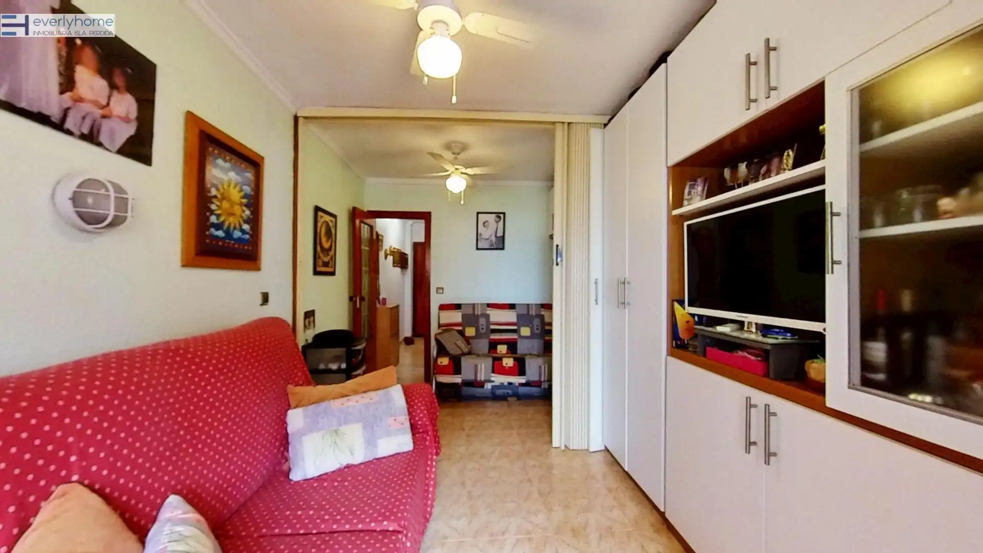 Sala de estar de Apartamento en venta en La Pobla de Farnals con Jardín privado y Piscina comunitaria