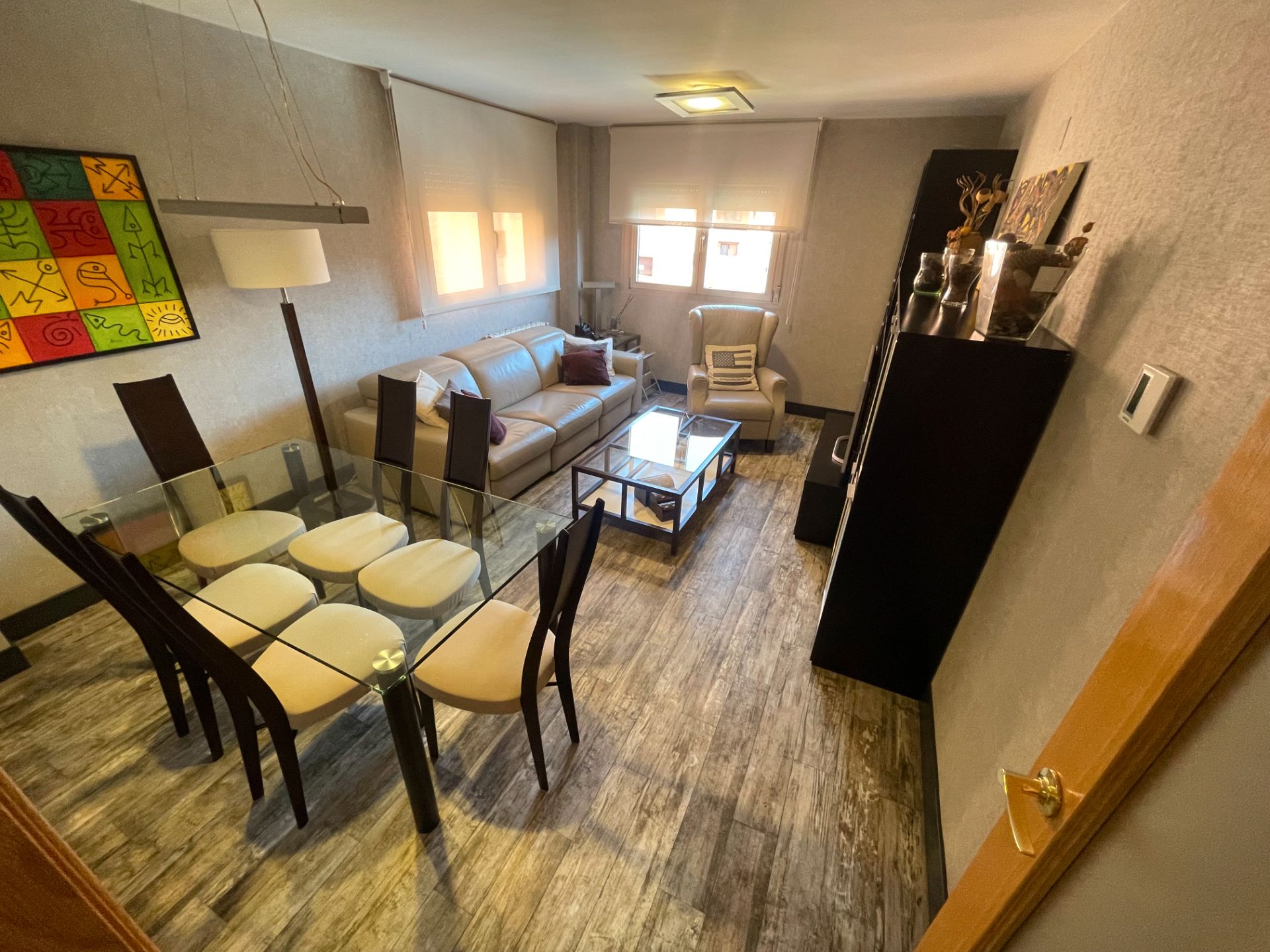Living room of Flat for sale in  Madrid Capital  with Air Conditioner, Heating and Storage room