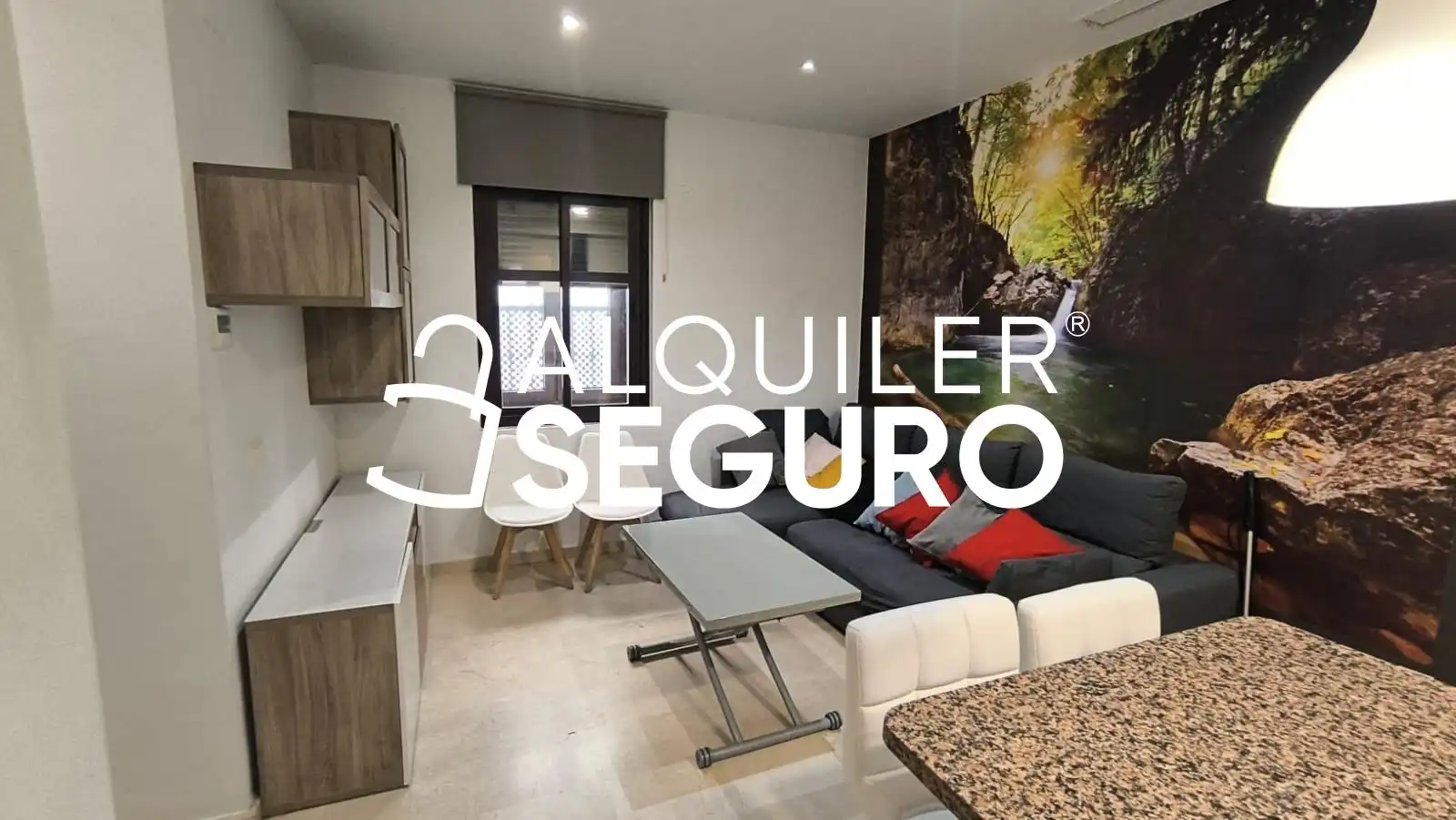 Sala de estar de Piso de alquiler en Sevilla con Aire acondicionado y Amueblado