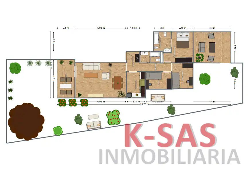 Planta baja en venta en Cunit con Calefacción, Jardín privado y Terraza