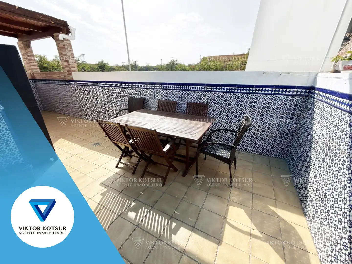 Terrace of Detached homes for sale in Roquetas de Mar  with Air Conditioner, Terrace and Storage room