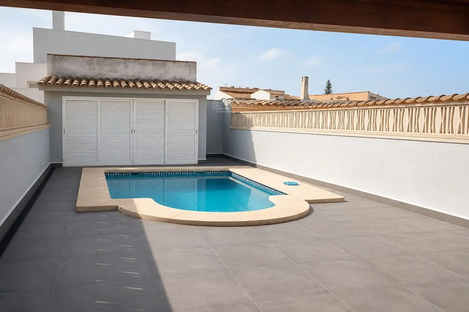 Piscina de Casa adosada en venda en Marratxí amb Aire condicionat, Calefacció i Terrassa