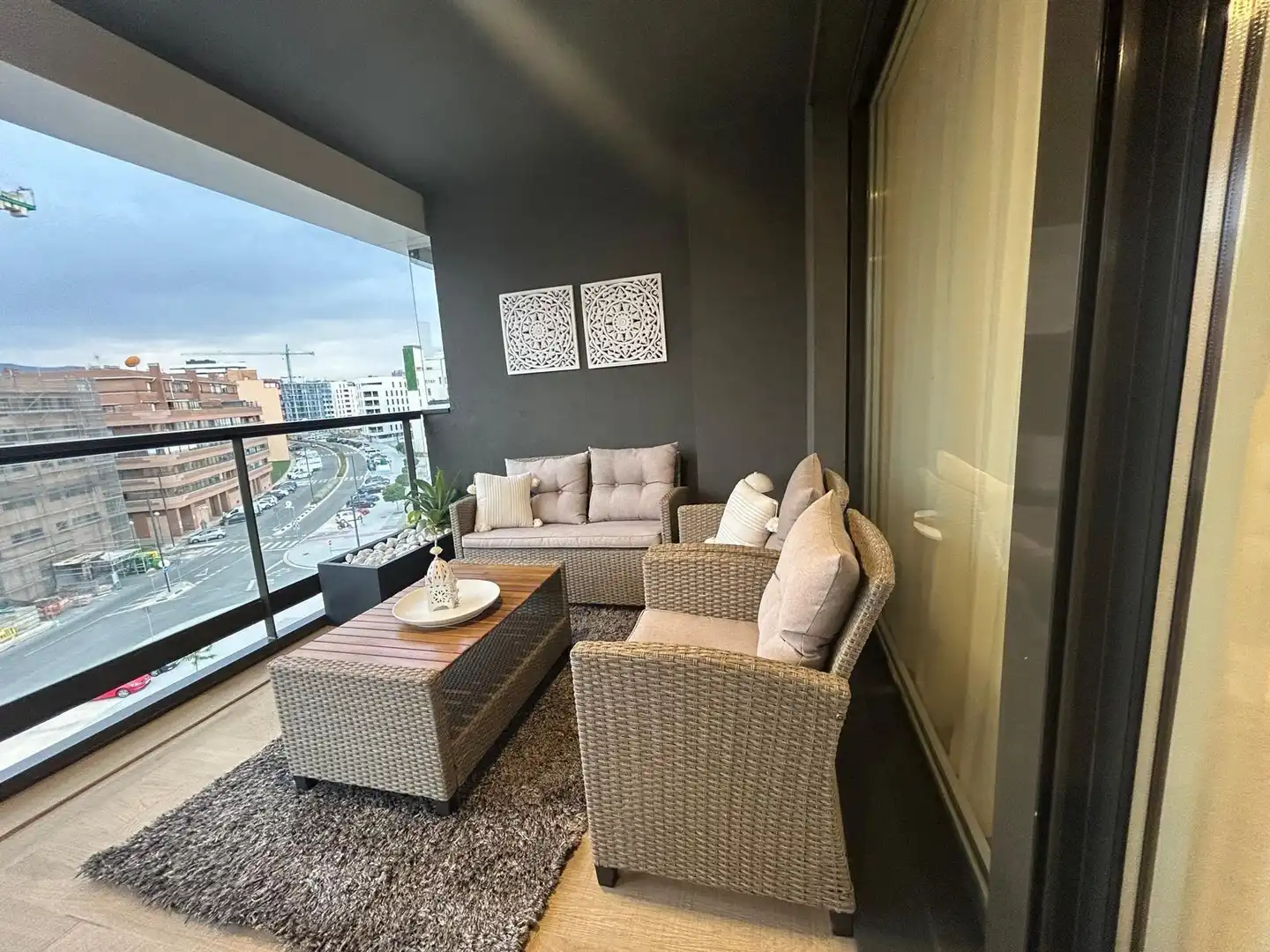 Balcony of Flat for rent in Chantrea