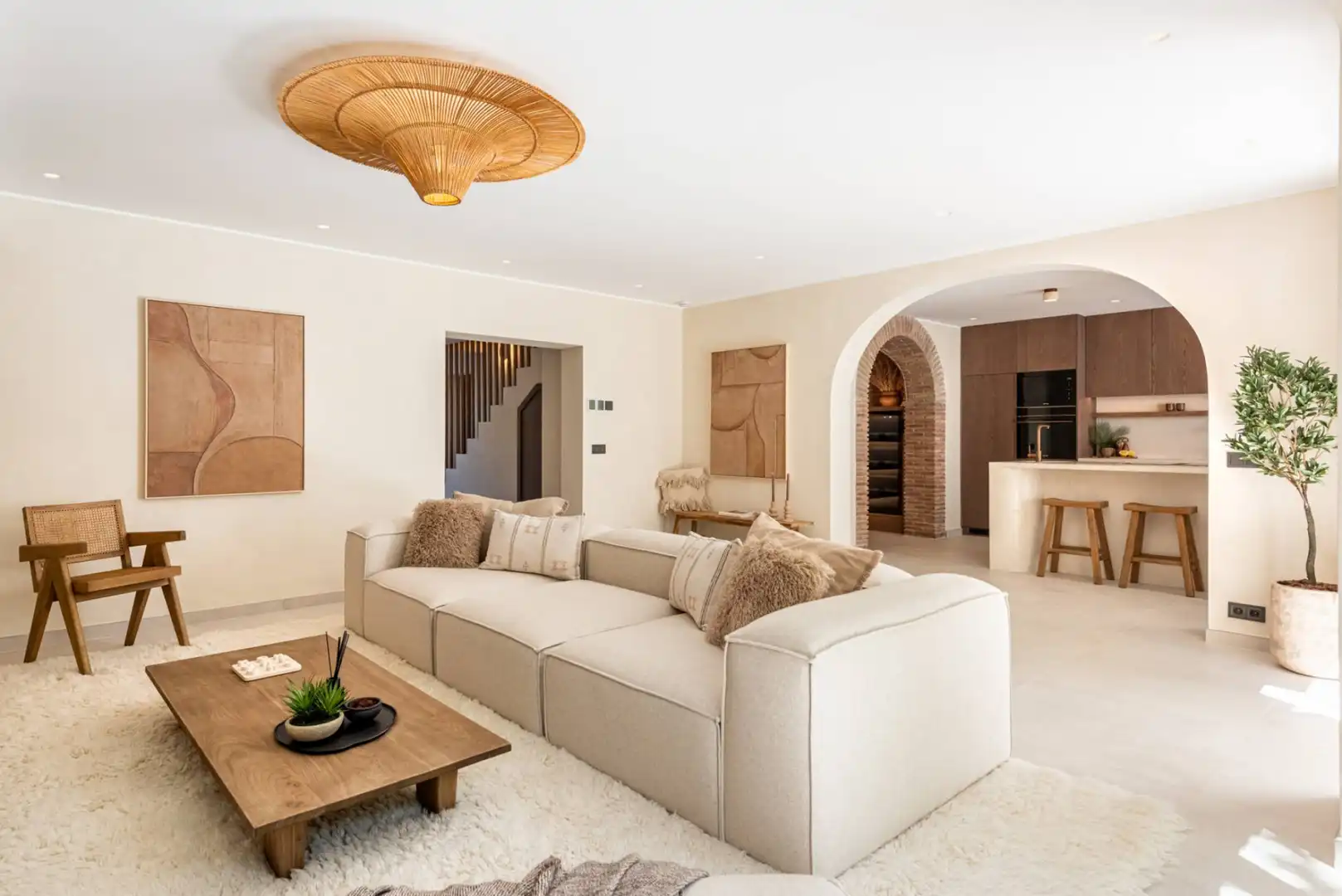 Sala de estar de Casa adosada en venta en Marbella con Aire acondicionado, Jardín privado y Terraza