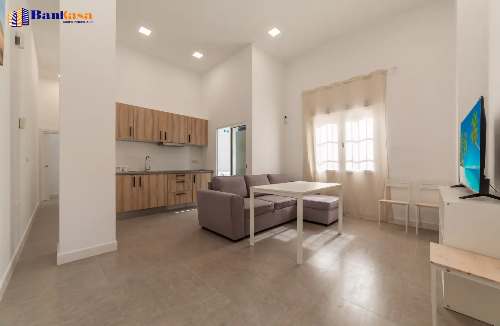 Living room of Flat for rent in Málaga Capital  with Air Conditioner and Furnished