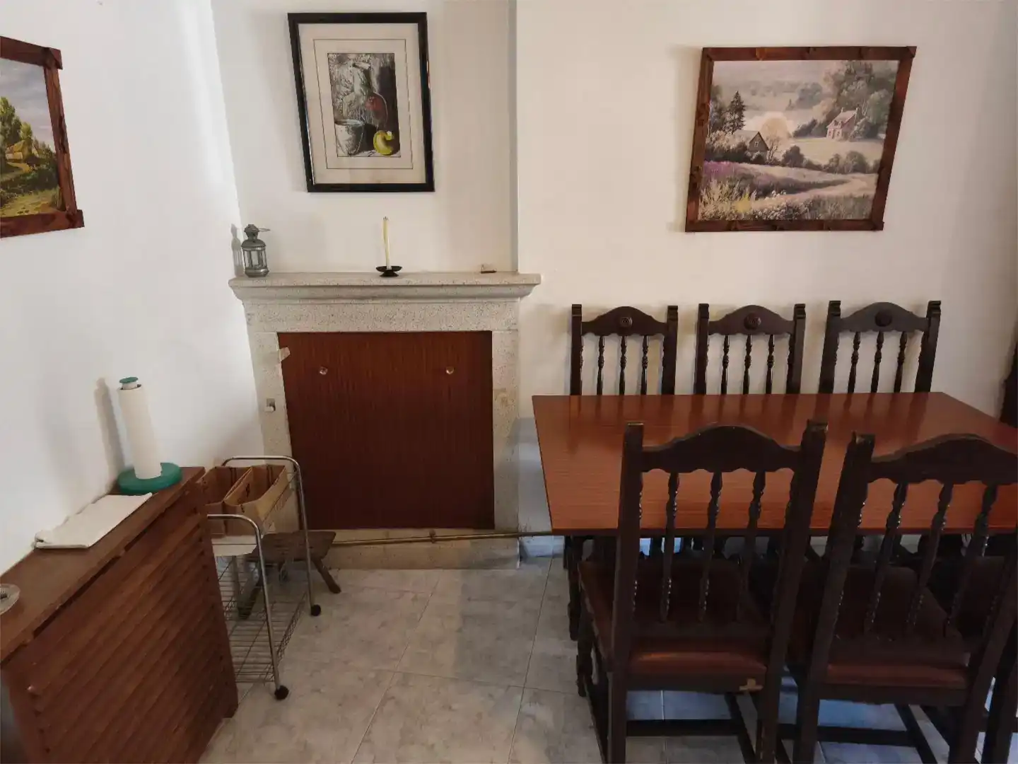Menjador de Finca rústica en venda en Yecla de Yeltes amb Moblat