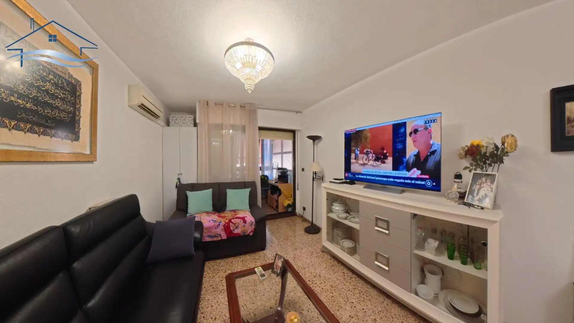Sala d'estar de Pis en venda en Alicante / Alacant amb Aire condicionat, Calefacció i Parquet
